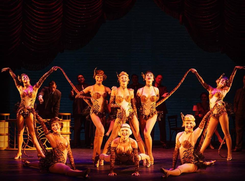 Jemma Eggins (stage name Jemma Jane) front and center performing the role of Olive Neal in the acclaimed New York musical Bullets Over Broadway