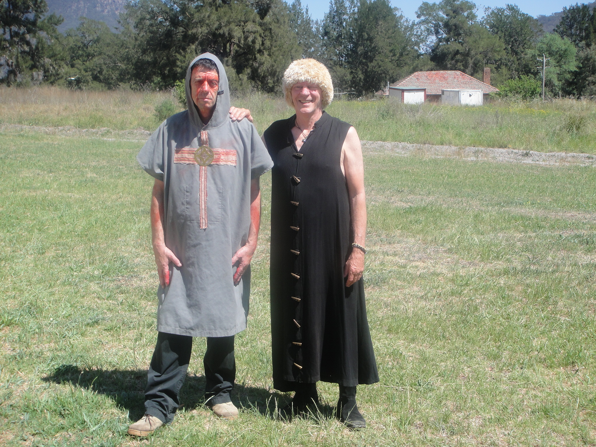 Tony Dreise as Roman, one of battlefield generals and me as Josefa the Intoner