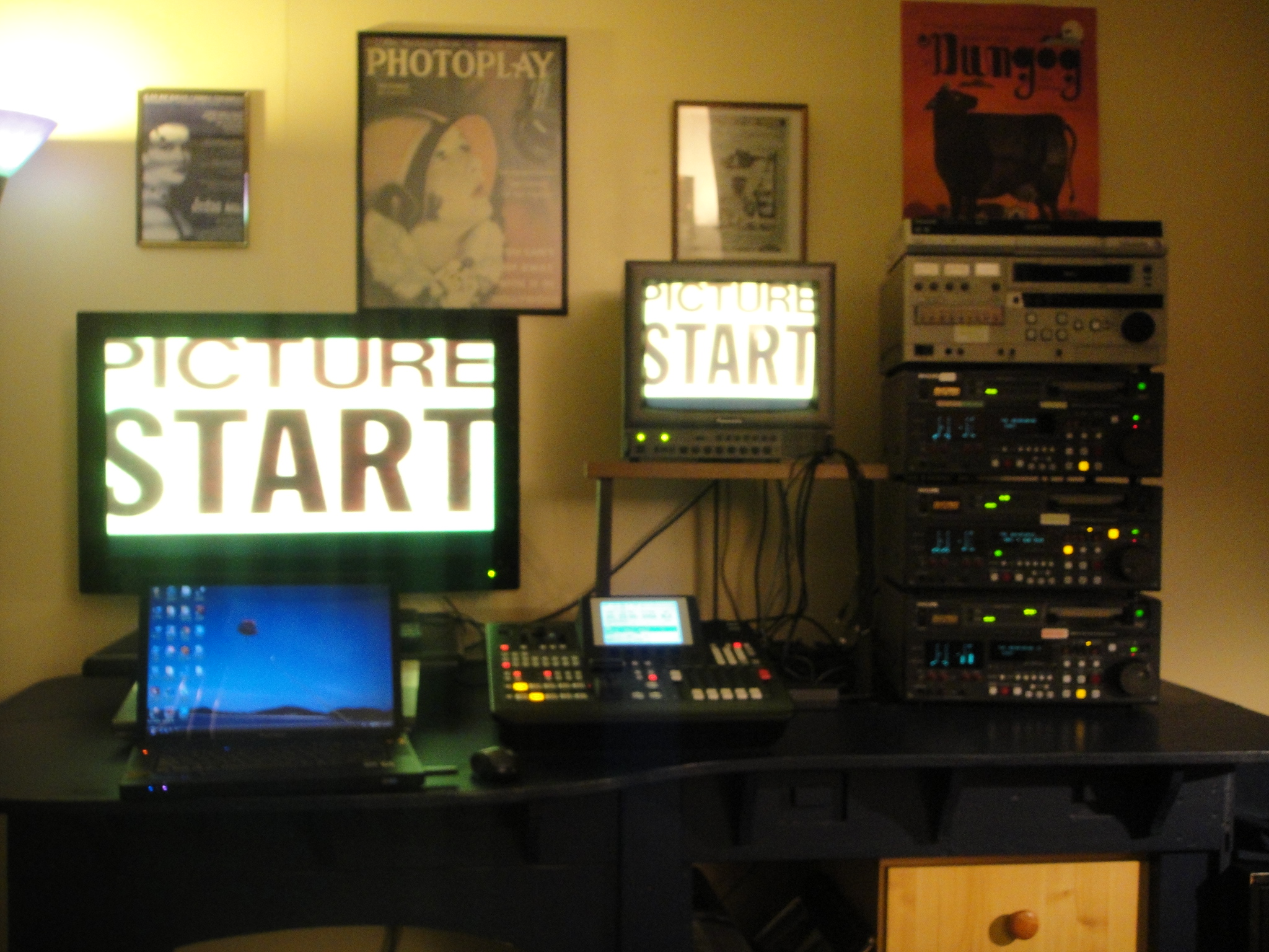 The DVCPRO 750 series edit suite which has served the school well for the past 5 years. Sad to see it go in a way.