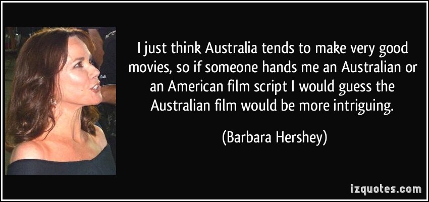 Barbara Hershey quote