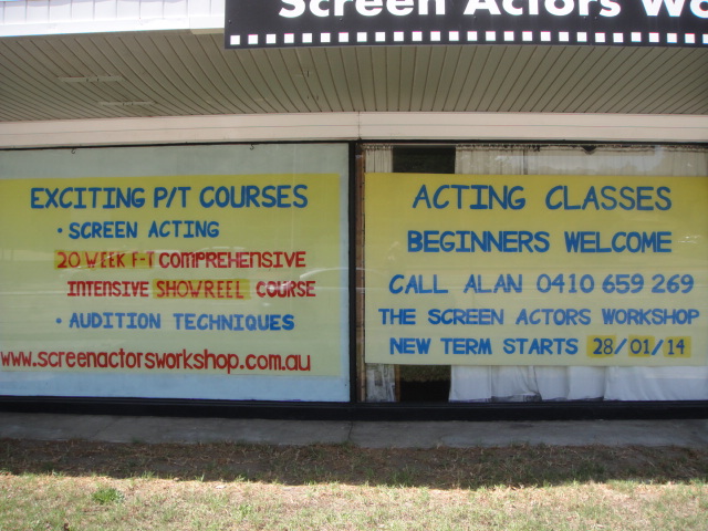 The old signage